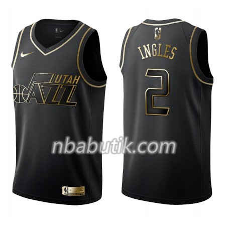 NBA Mænd Trøje Utah Jazz Joe Ingles 2 Nike Sort Golden Edition Swingman NBA Mænd Trøje Utah Jazz Joe Ingles 2 Nike Sort Golden Edition Swingman